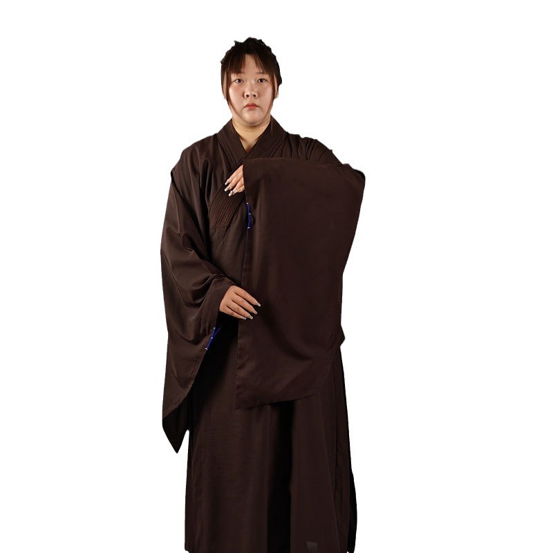 Haiqing Layman's Clothing for Women, Fuching Monk, My Sea and Clear Monk's Clothing, Monk's Clothing, Gown, Youth Clothing, Men's Brown Black