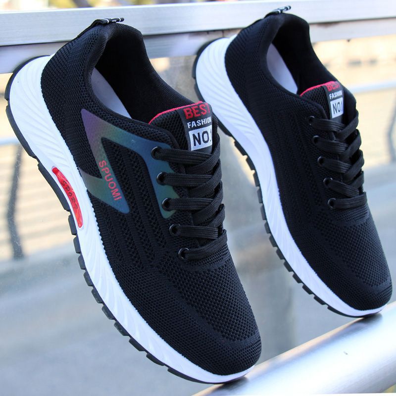 Middle-Aged Men's Shoes for Walking in Spring and Autumn for the Elderly, Sports and Leisure Breathable Soft Soles, Super Soft Dad Non-Slip Men's Shoes