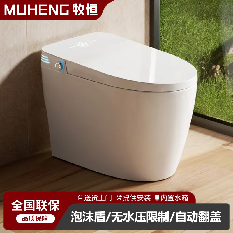 Умный туалет для дома, полностью автоматический, встроенный, с пенным экраном, без ограничения давления воды, мгновенный подогрев
