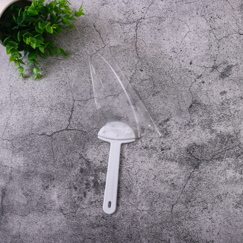 Spot transparent advertising fan advertising gifts school corporate publicity training pp plastic fan wholesale