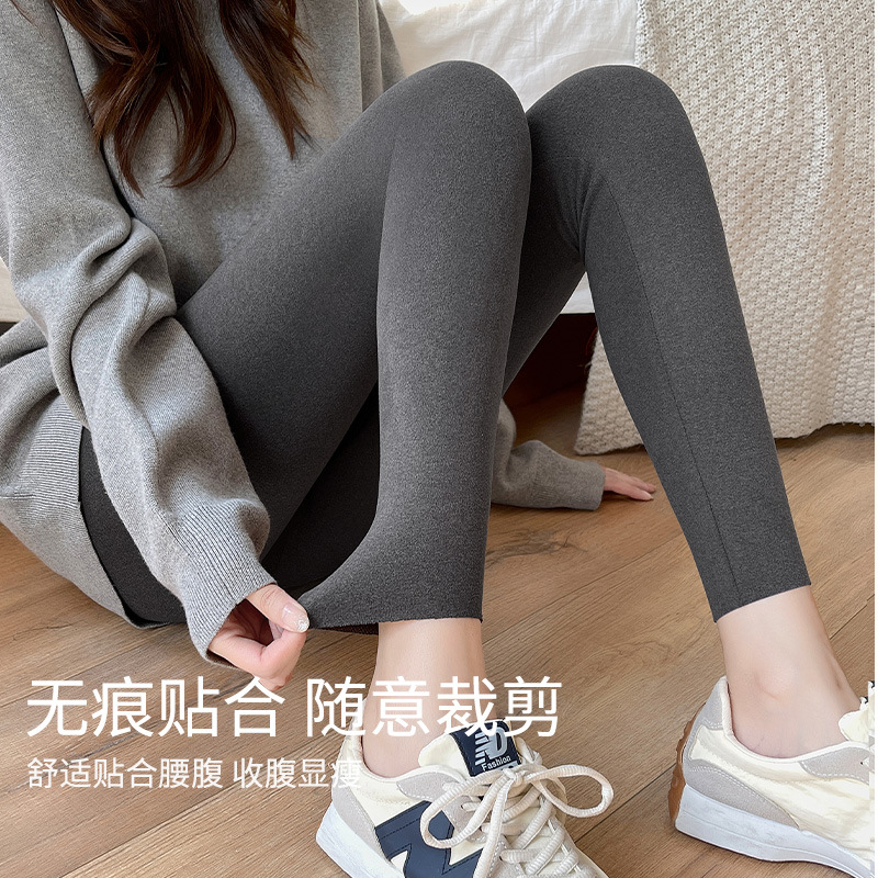 Оптовые высокие вышитые немецкие бархатные леггинсы для женщин осень и зима с плюшевым утеплением