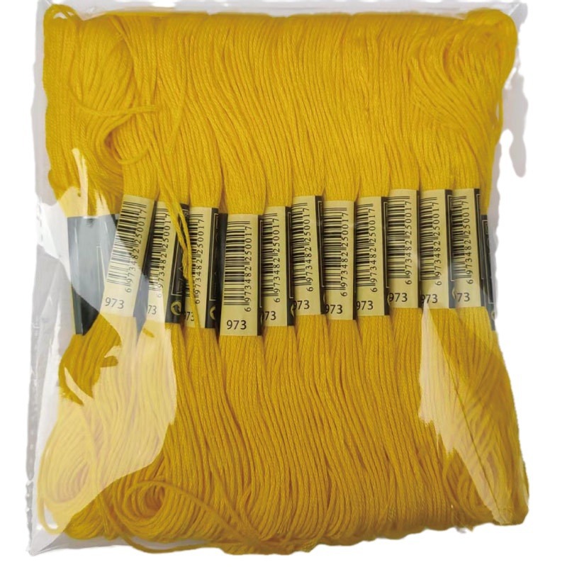 Custom length DIY embroidery thread 8 meters 6 strands of cross embroidery thread chop embroidery stamp music branch line manufacturers 447 color