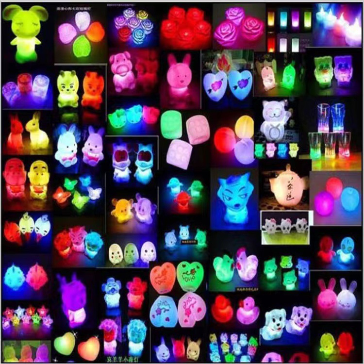 Ins Creative Hot Selling Mixed Night Light Stall Ring Holiday Atmosphere Light Small Gifts for Friends and Girlfriends