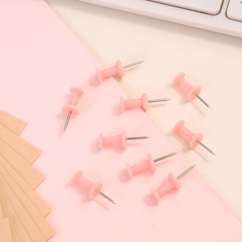 I-Shaped Nails Macaron Color Plastic Cork Board Nails Push Nails Glue Nails DIY Handmade Picture Wall Nails