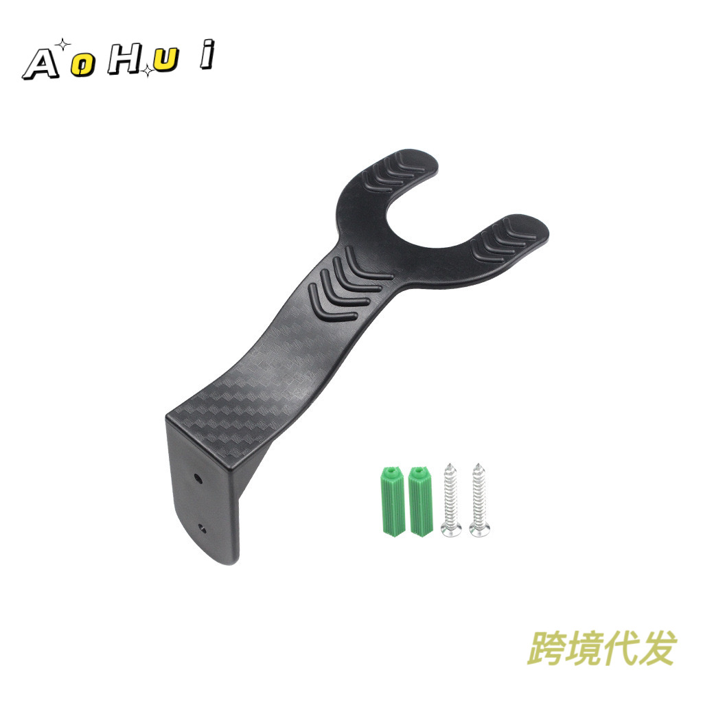 Cross-Border Vehicle Accessories Bicycle Wall-Mounted Motorcycle Electric Vehicle Helmet Hook Hat Storage Rack Safety Helmet Hanger