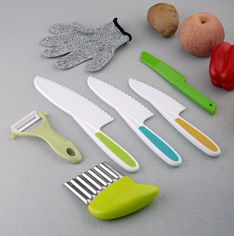 Набор детских ножей, безопасный, разделочная доска, игрушечный деревянный нож для фруктов