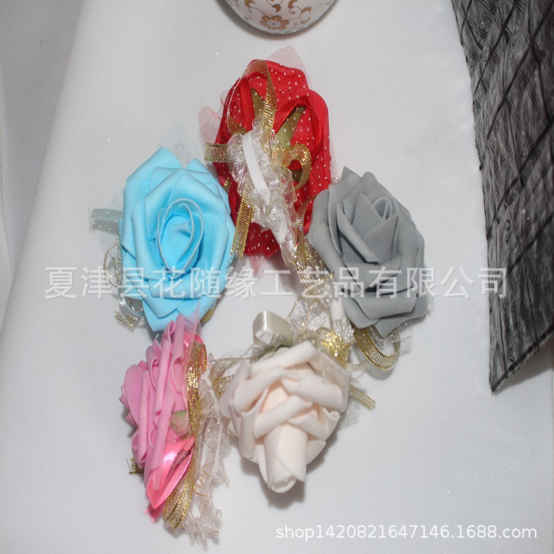 [Wrist flower] beautiful Korean wedding supplies holiday gifts bridal bridesmaid activity hand flower wrist flower wholesale