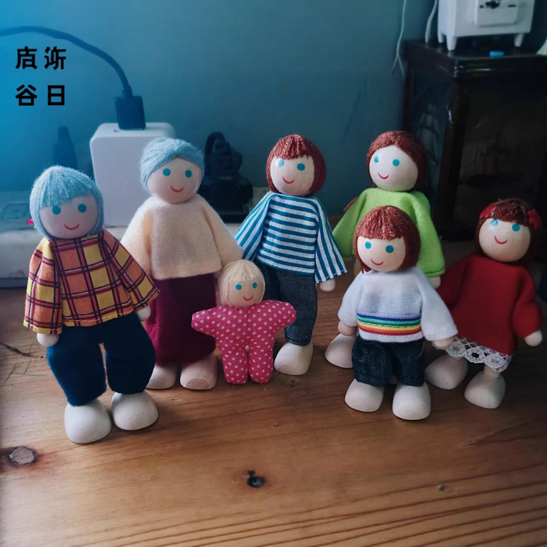 Семейные куклы японские и корейские деревянные куклы черные семейные куклы с подвижными суставами