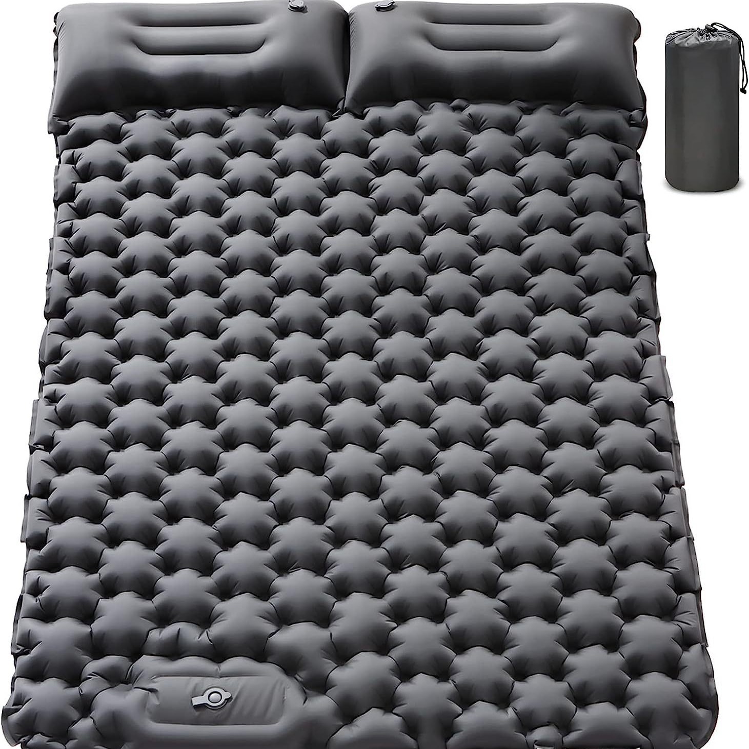 Outdoor inflatable cushion lightweight portable outdoor camping foot step moisture-proof double sleeping mat lunch break car inflatable mattress