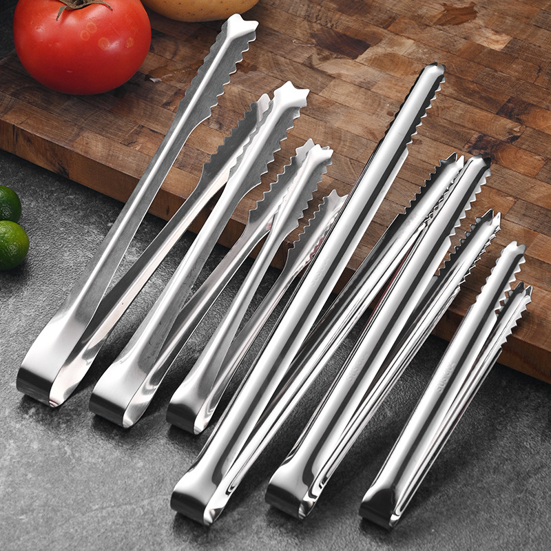 Stainless Steel Non-Magnetic Toothed 12.5cm Ice Clip Ice Pliers Mini Sugar Cube Clip Food Clip