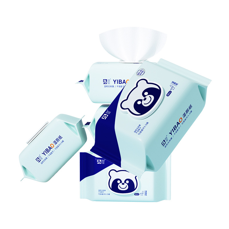 [Exclusive for Newbies] 80-Pack Yibao Wet Toilet Paper Extra Large Thick Removable Wet Toilet Paper Manufacturer Wholesale Huge Value Pack