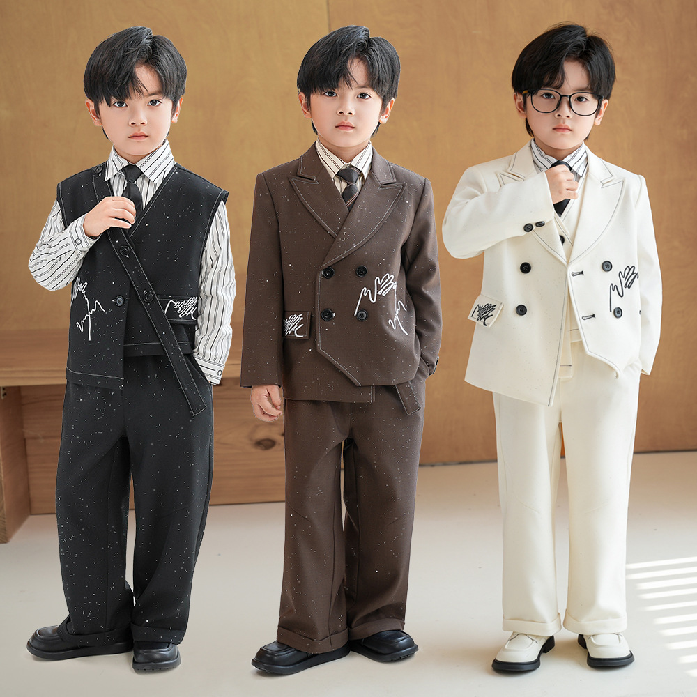 Детский костюм, осенний, новый британский джентльмен, костюм для девочки одного года, костюм для выступления, костюм для мальчика на сцене