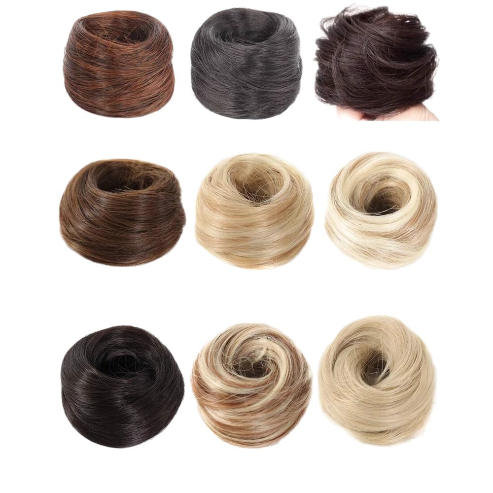 Low Bun Wig Hair Tie Bun Ancient Style Wig Bun Fluffy Hair Accessory