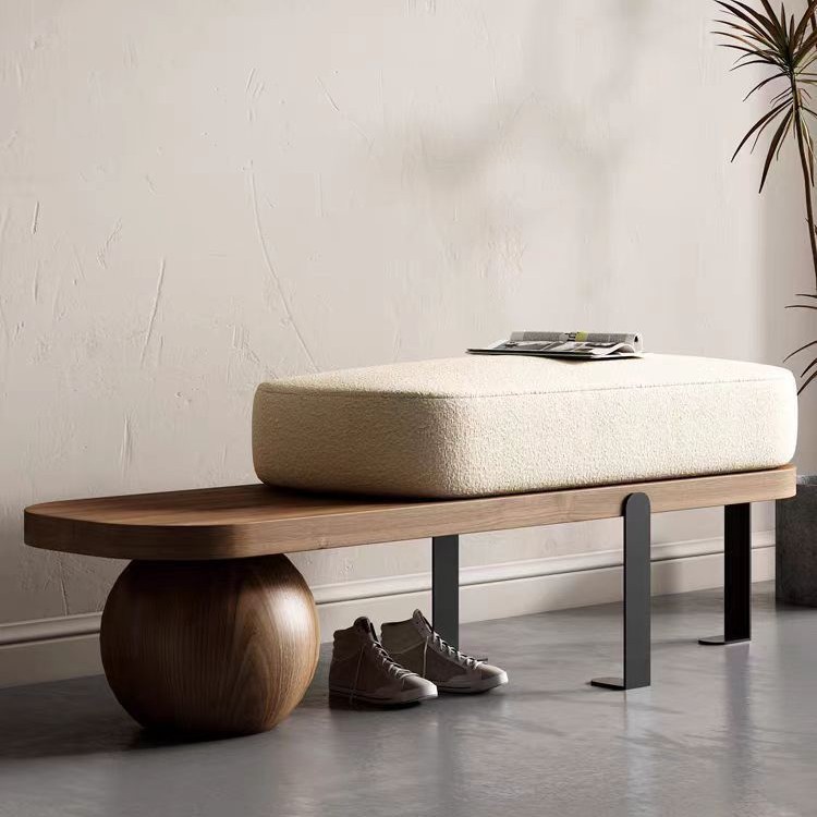 Nordic Creative Personality Long Bench, Light Luxury Shoe-Changing Bench for Home Entrance, Shoe-Wearing Bench for Entryway, Casual Low Stool