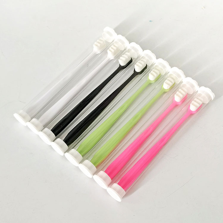 Japanese-Style Single Toothbrush with Fine Soft Bristles, Densely Packed, Adult Household Small Head Postpartum Toothbrush with Thousands of Bristles Wholesale