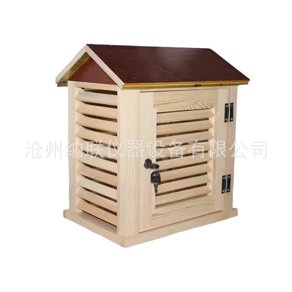 Construction Site Atmospheric Environment Temperature Measurement Box Weather Station Louver Box Climate Box Wooden Temperature Measurement Laboratory Louver Box