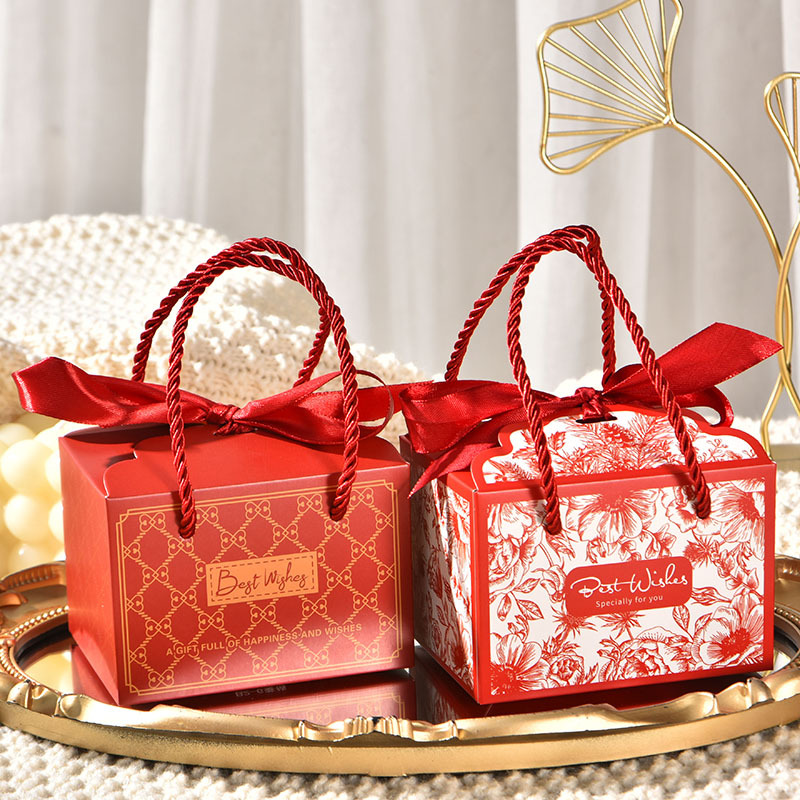 New wedding candy box in stock wholesale ins hand gift exquisite packaging box festive supplies wedding candy box