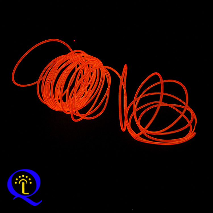 Оптовая продажа автомобильного холодного светового провода 3.2мм, креативное оформление, светящийся провод El с краем