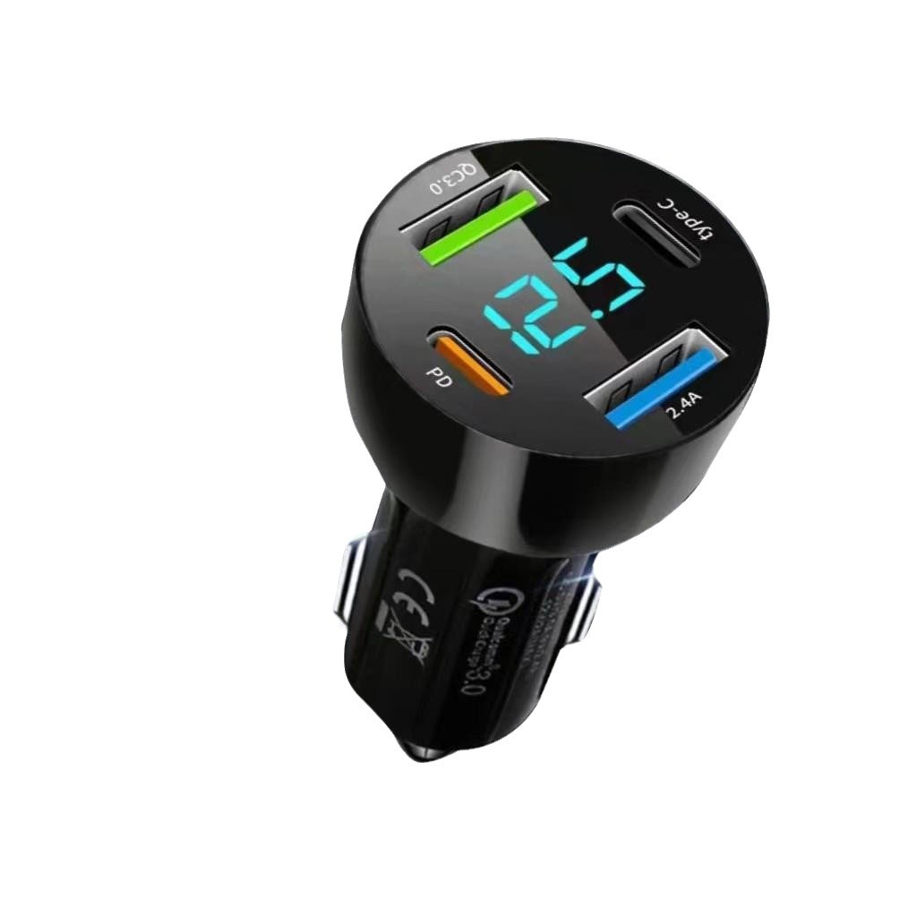 New 4USB car charger PD30W + USB100W Car Charger Super Fast Charging car phone charger
