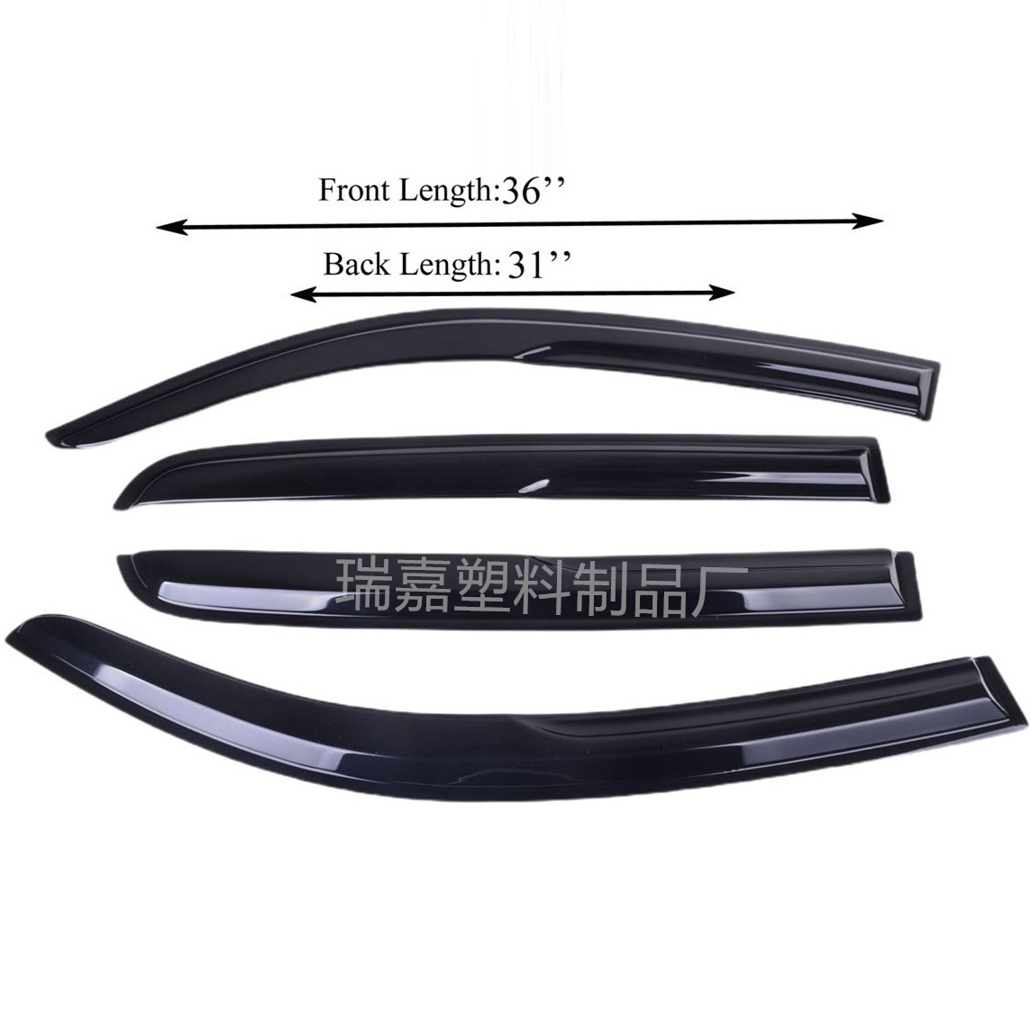 Используется для Tacoma Double Cab 2016-2022 дождевой бровь крышка окна дождевой щит