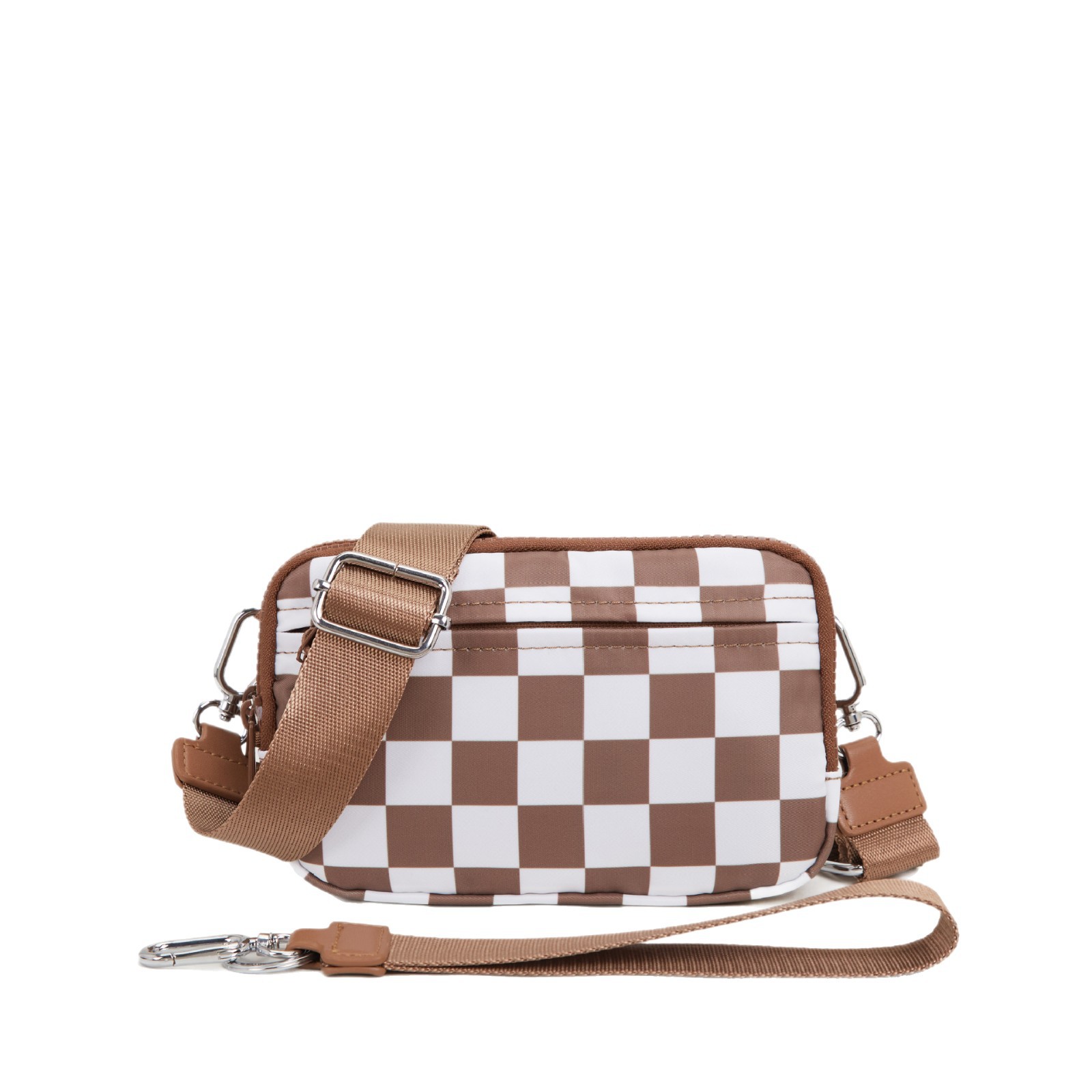 Lulu Same Style Bag Polyester Waterproof Chest Bag Outdoor Sports Running Waist Bag Crossbody Men's and Women's Mobile Phone Bag Small Shoulder Bag