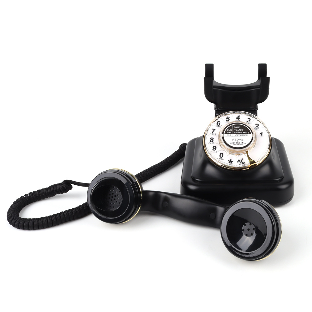 Cross-Border New Antique Old-Fashioned Telephone Hotel Home Retro Telephone Big Ringtone Classic Telephone Wholesale Manufacturer