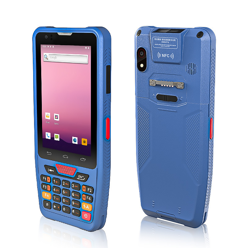 Button Model 4inch Pda Scanning Inventory Machine 2D 4710 Red Light Scanner Cheap and Practical with Bluetooth