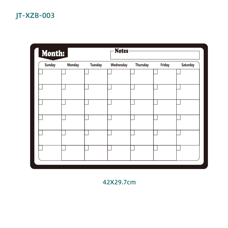 Amazon Wholesale Magnetic Refrigerator Stickers Calendar Magnetic Whiteboard Wall Stickers Learning Schedule Refrigerator Stickers Message Board