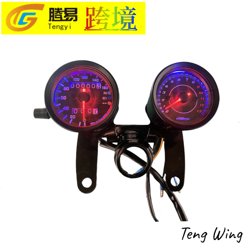 Supply of Foreign Trade Motorcycle Retro Instruments Harley Cruise Prince Car Modified Odometer Tachometer Instrument Panel