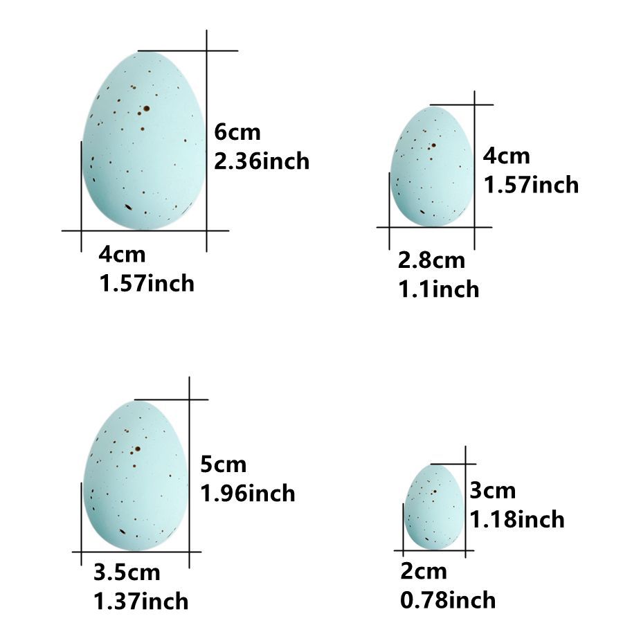 Amazon's New Spotted Easter Egg Chicken Colorfulful Decoration DIY Egg Garland Plastic Egg Pigeon Egg