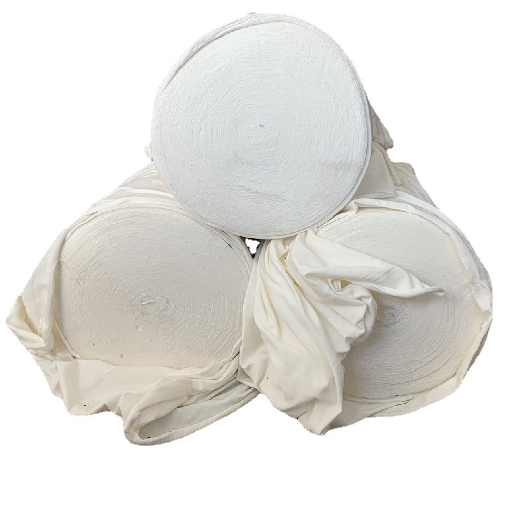 White Machine Wiping Cloth, Industrial Rag, Cotton Lint-Free, Large Rag Head, Oil-Absorbing and Water-Absorbing Machine Wiping Cloth, Rag, Variegated