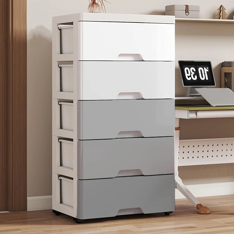 Cross-Border 35cm Storage Cabinet Plastic Household Storage Cabinet Drawer-Type Organizing Box Sundry Table Bottom Organizing Cabinet Storage Box