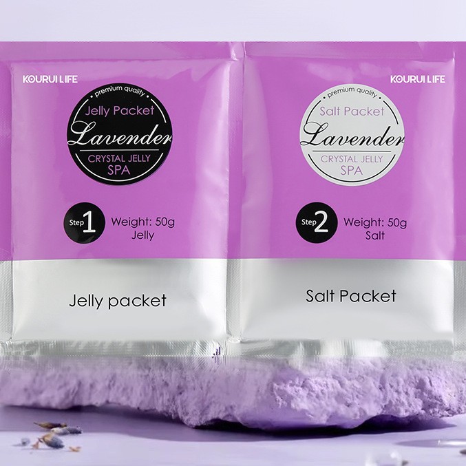 Lavender Crystal Bath Salt Jelly Foot Bath Salt Crystal Mud Foot Care Bag Spot Cross-Border