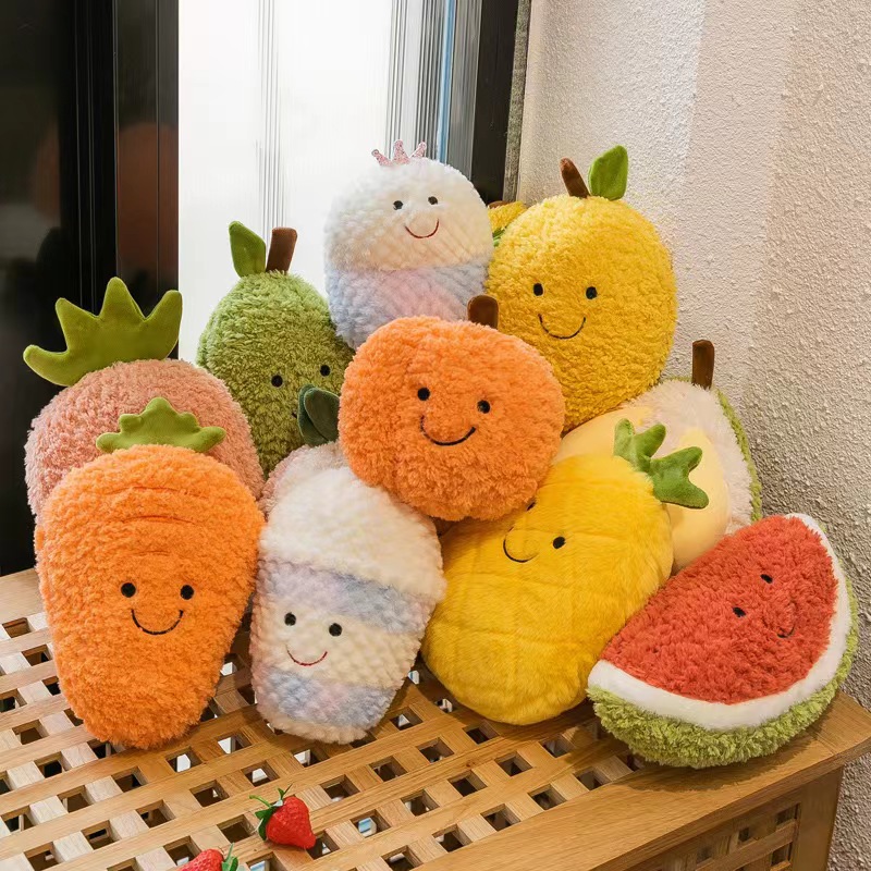 Plush toy cute fruit doll pillow claw machine doll wedding throw cloth doll stall toy gift