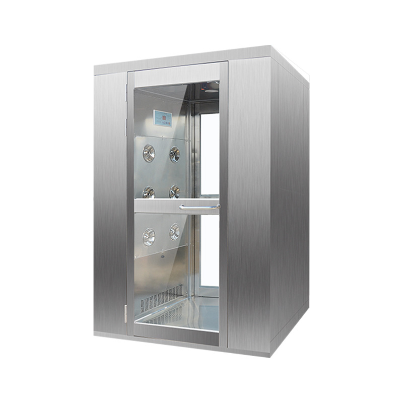 Guangdong Wind Shower Room Manufacturer Spot 201/304 Stainless Steel Single Double Blow Food Factory Goods Shower Room Air Shower Door