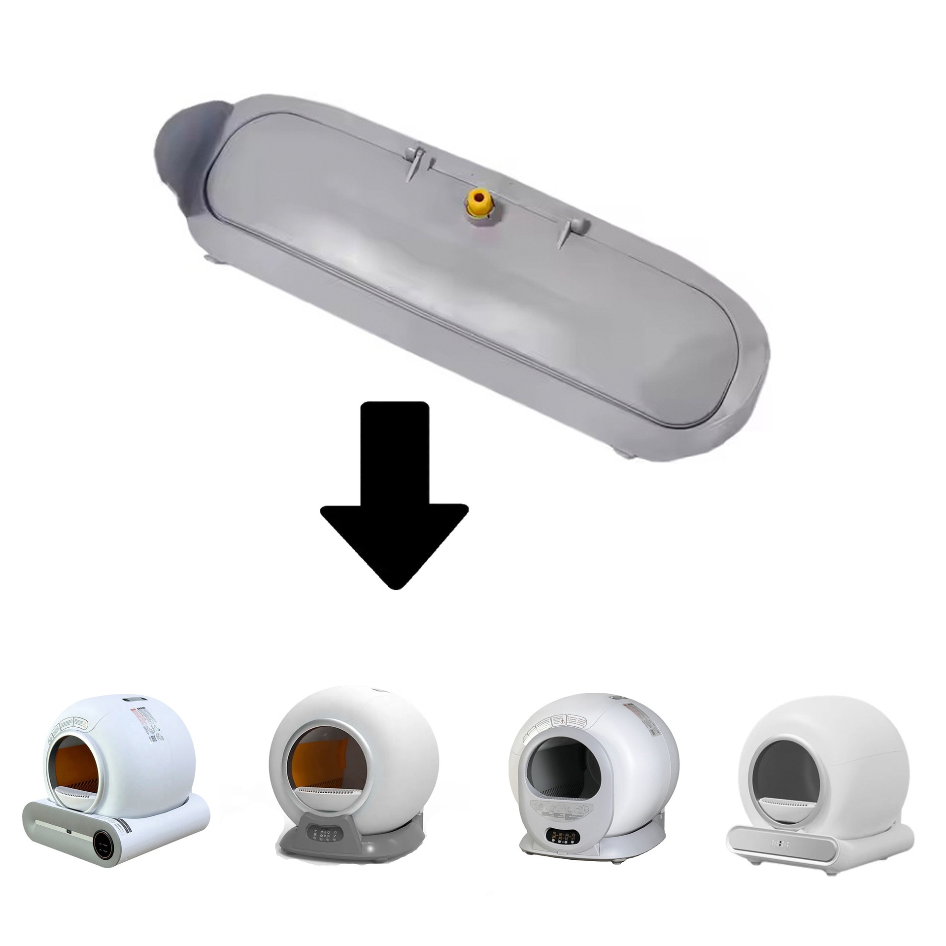 Suitable for Smart Cat Litter Box Sugar Pie Tipro Xiaoni Le Lo, X30 Fully Automatic Cat Toilet Accessories Detachable