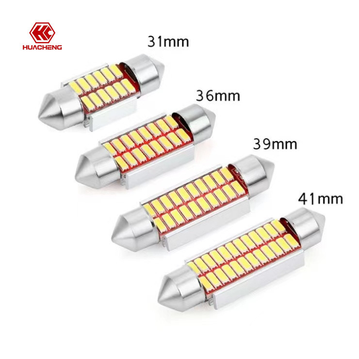 Автомобильная светодиодная крыша двойная лампа 4014 31/36/39/41mm декодирующий свет для чтения свет для номерного знака
