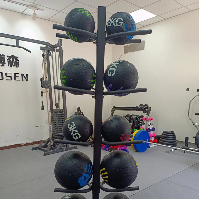 Ball Rack Storage Rack Gravity Ball Medicine Ball Fitness Ball Storage Rack 5 Layers 10 Pieces Solid Ball Basketball Rack Manufacturer