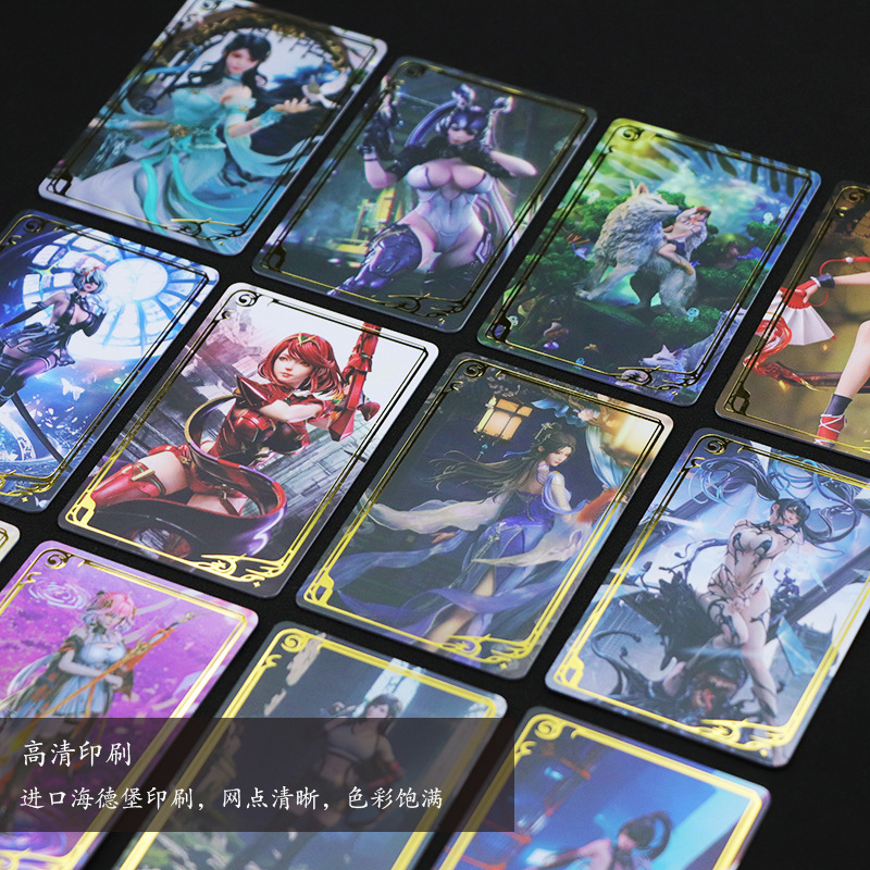 One-Core Nfc Game Launch Sensor Card Board Game Pvc Anime Card Custom Hot Stamping Gold and Silver Character Ip High-End Id