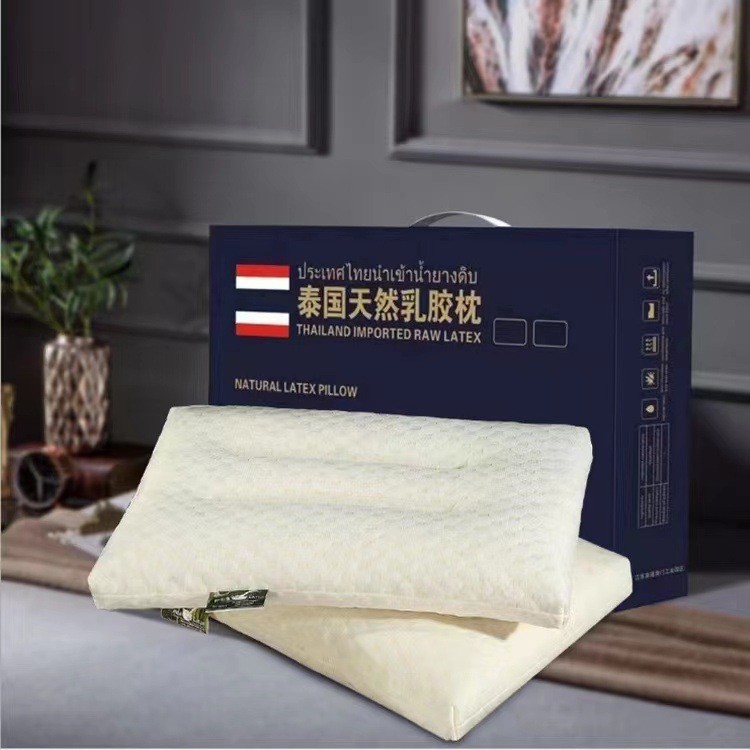 Thailand Gift Latex Pillow Cervical Pillow Gift Box Pillow Core Wholesale Adult Children Latex Pillow for Hair