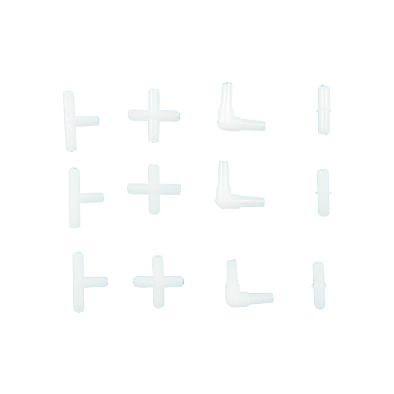 Fish tank oxygen pump oxygen pump accessories shunt 4mm three-way/four-way straight-through right-angle accessories aquarium supplies