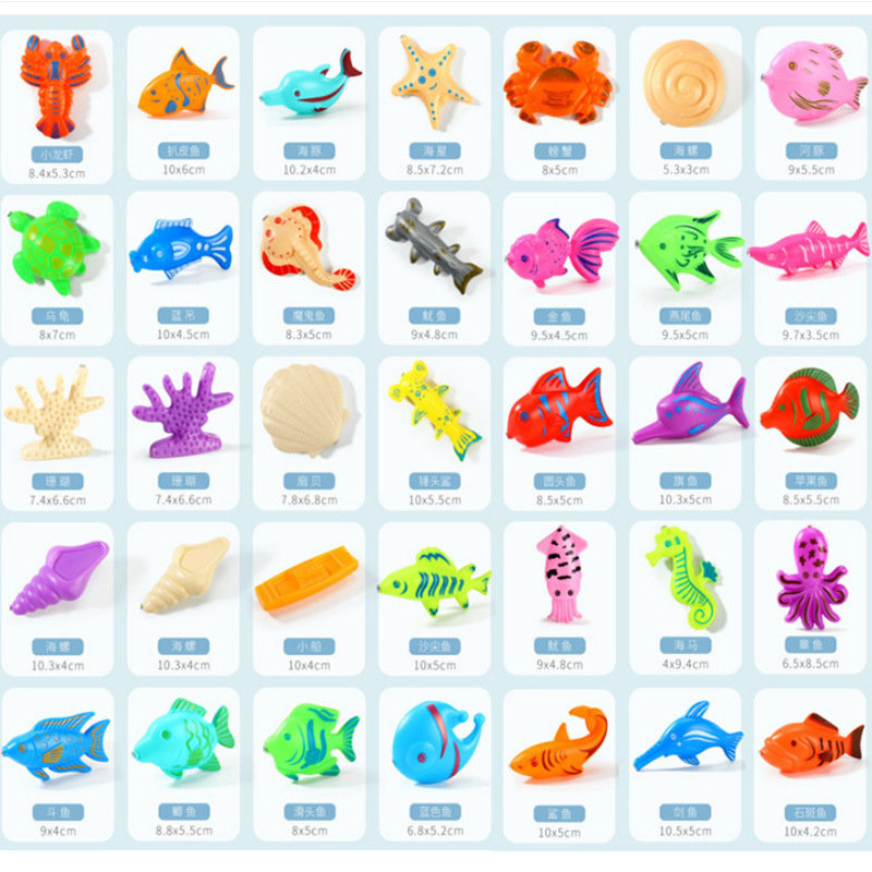 Magnetic Double-Sided Bulk Fake Fish with Nails, Magnetic Iron Three-Dimensional Fish, Children's Educational Toy, Realistic Fish