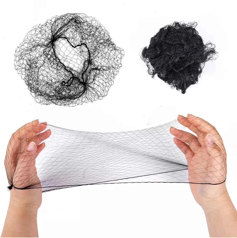 Cross-border Hair Net full size large, medium and small hole disposable nylon invisible Hair Net dance kitchen bundle Hair