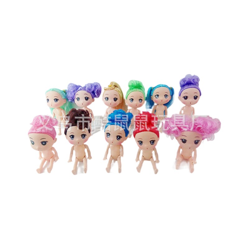 12cm Doll Jenny Doll Nude Body Scene Decoration Girl Toy Baking Model Barbie Doll