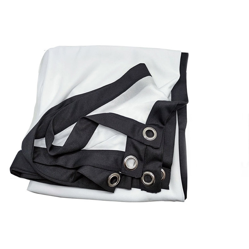 Polyester Portable Foldableing Projector Soft Curtain High Density 84 120 150inch Outdoor Movie Projection Curtain