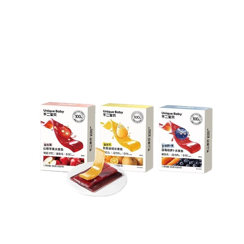 Fujibaby Autumn Pear Kumquat Fruit Bars Hawthorn Apple Fruit Bars Blueberry Carrot Fruit Bars Baby Snacks