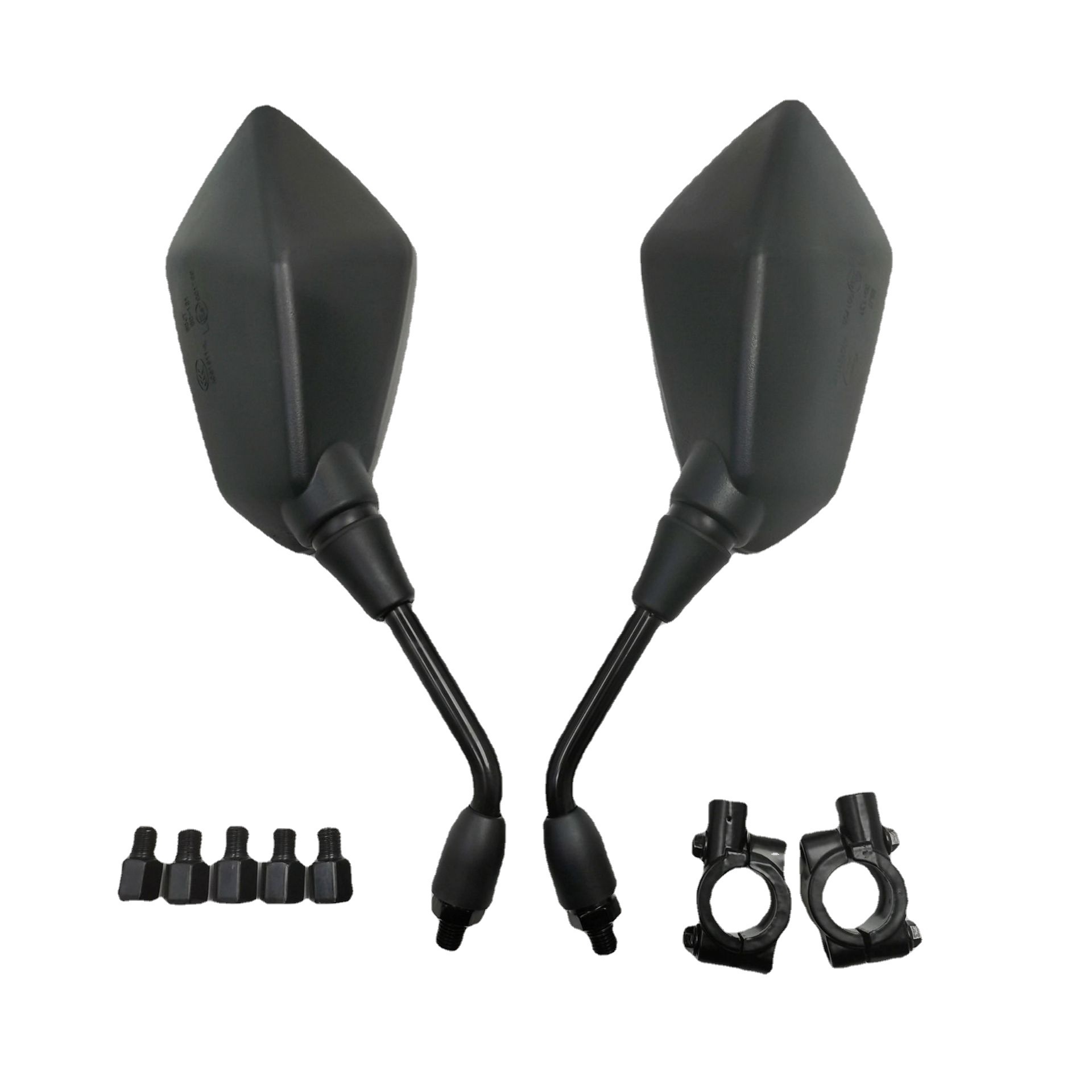 Cross-Border Motorcycle Rearview Mirror Modified Large Field of View Reflector Snake Pattern Horizon Square Mirror Electric Vehicle Rearview Mirror