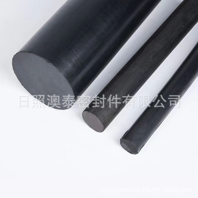 Rizhao Taitai Rubber Plastic Manufacturer Sells Black Rubber Rods, Black Solid Rubber Strips and Rubber Rods