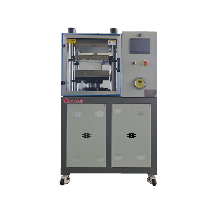 Manufacturer Customized 25-Ton Flat Plate Vulcanizer Laboratory Rubber Press Molding Machine New Fully Automatic Plastic Vulcanizer