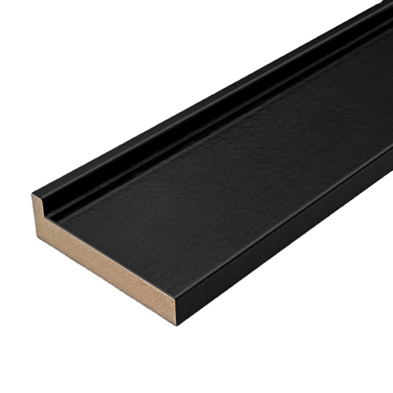 Customized Three-Dimensional Picture Frame with Lines, Hollow and Deepened Frame Lines, Thickened and Wrapped Leather-Look Wood, Wholesale Custom Model